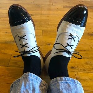 LAST CHANCE! Kate Spade black and white oxfords